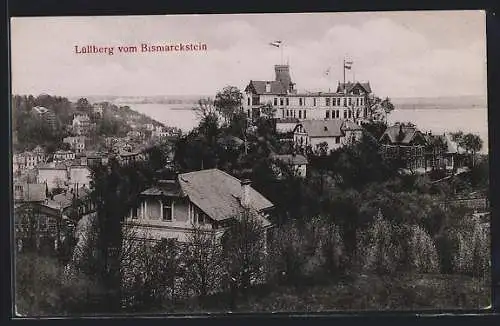 AK Hamburg-Blankenese, Süllberg, Ortspartie mit Hotel vom Bismarckstein aus