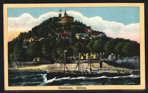 AK Hamburg-Blankenese, Süllberg mit Hotel