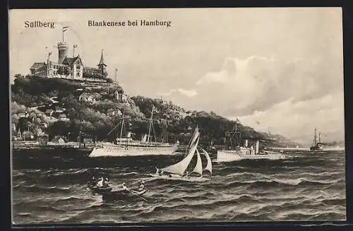 AK Blankenese bei Hamburg, Süllberg mit Hotel