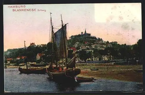AK Hamburg, Blankenese, Süllberg mit Hotel