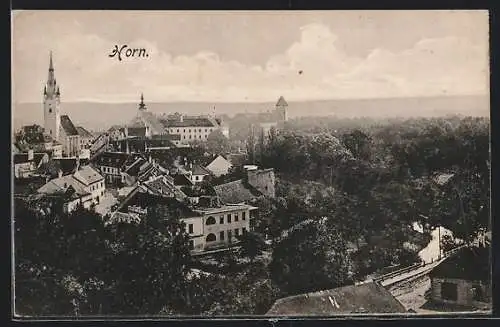 AK Horn, Ortsansicht mit Kirche