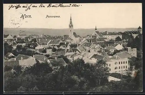 AK Horn, Panorama mit Kirche