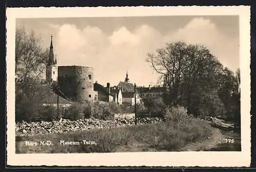 AK Horn /N.-Oe., Blick zum Museum-Turm