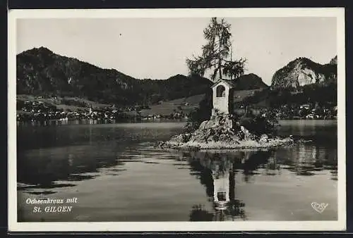 AK St. Gilgen, Blick auf das Ochsenkreuz