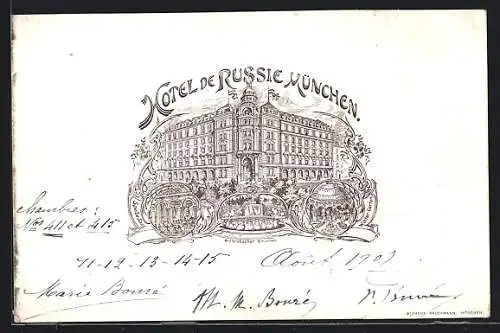 Lithographie München, Hotel de Russie