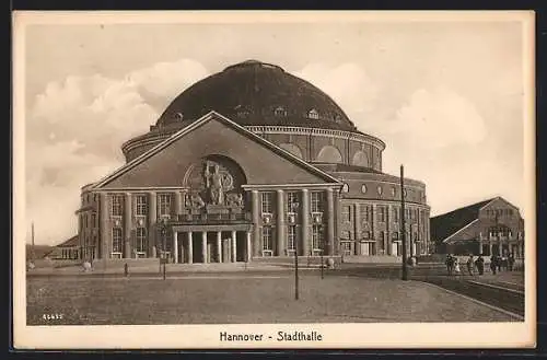 AK Hannover, Blick auf die Stadthalle