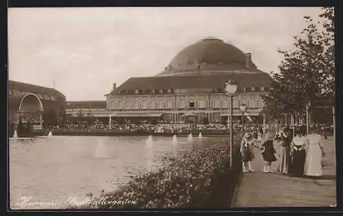 AK Hannover, Wasseranlage im Stadthallengarten