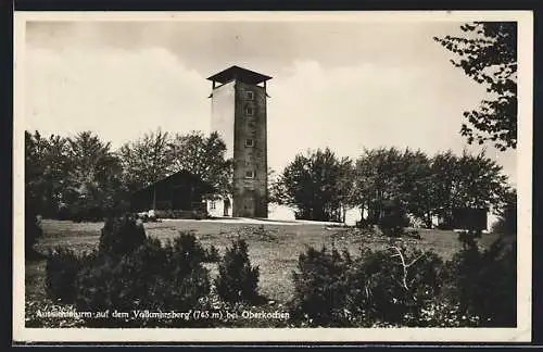 AK Oberkochen, Aussichtsturm auf dem Volkmarsberg