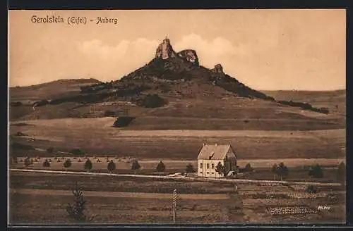 AK Gerolstein /Eifel, Häuschen mit Blick zum Auberg