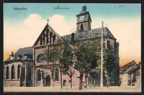 AK Schweinfurt, Partie an der Johanniskirche