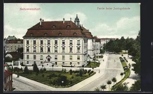 AK Schweinfurt, Partie beim Justizgebäude