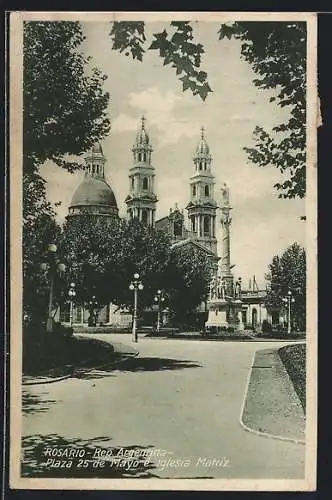 AK Rosario, Plaza 25 de Mayo e Iglesia Matriz