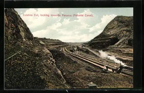 AK Culebra Cut, The cut looking towards Panama