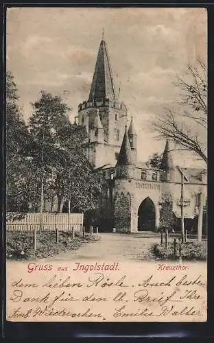 AK Ingolstadt, Blick zum Kreuzthor