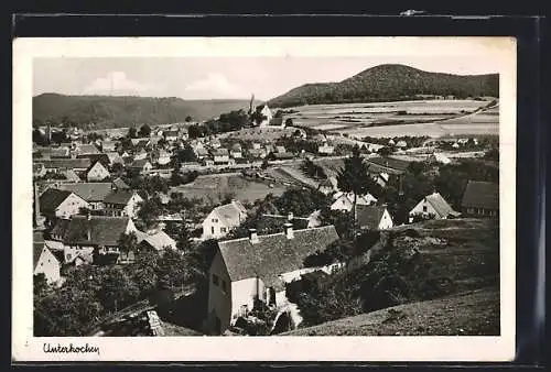 AK Unterkochen, Teilansicht der Ortschaft