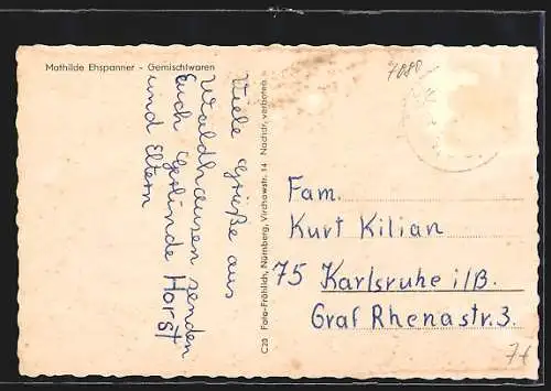 AK Waldhausen /Württ., Strassenpartie, Totalansicht