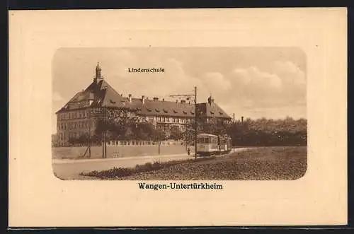 AK Stuttgart-Wangen-Untertürkheim, an der Lindenschule