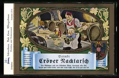 AK Kröv, Werbung für den Wein Nacktarsch