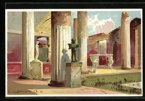 Künstler-AK Pompei, Casa dei Vetti