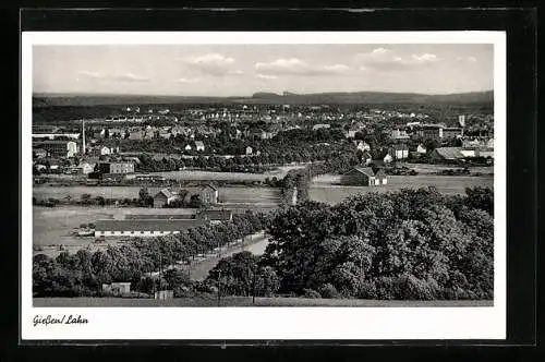 AK Giessen, Panorama vom Berg aus