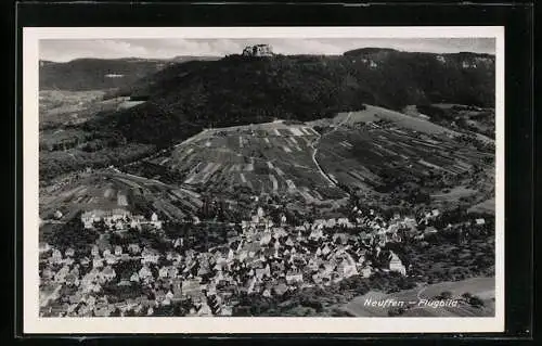 AK Neuffen, Fliegeraufnahme der Ortschaft