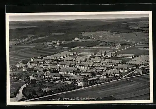 AK Heuberg-Stetten a. k. M., Teilansicht, Fliegeraufnahme