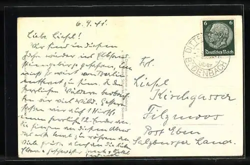 AK Sebnitz /Sächs. Schweiz, Gasthof Forsthaus Zeughaus