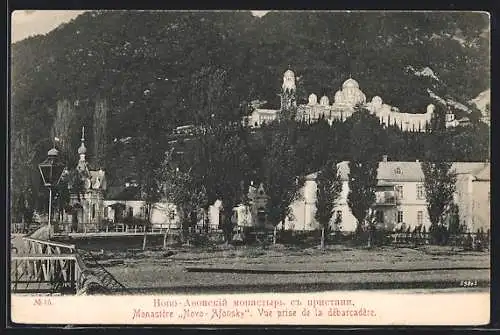 AK Nowy Afon, Monastère Novo-Afonsky, vue price de la débarcadère