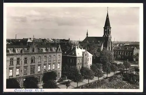 AK Neu Oderberg, Blick auf die strasse