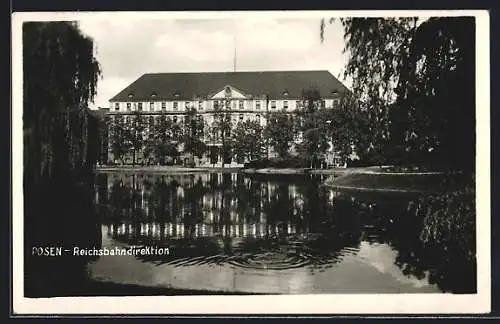 AK Posen, Ansicht der Reichsbahndirektion