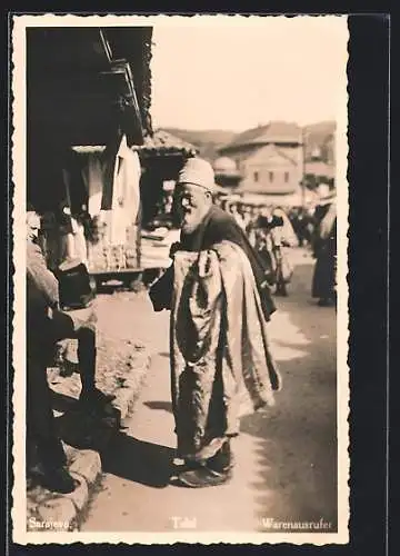 AK Sarajevo, Warenausrufer in traditioneller Tracht