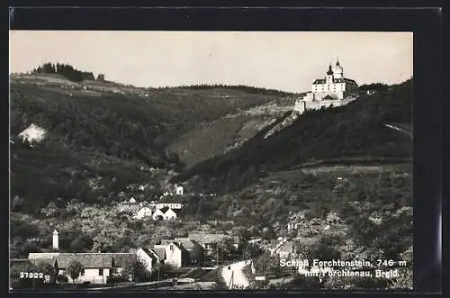 AK Forchtenstein, Ortsansicht mit Schloss Forchtenstein