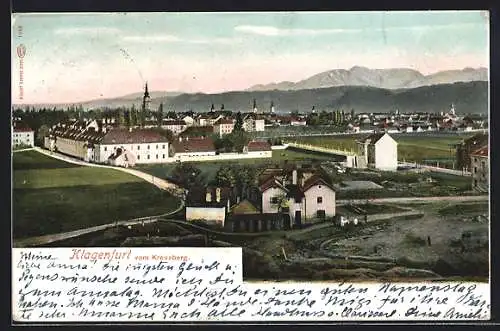 AK Klagenfurt, Blick vom Kreuzberg