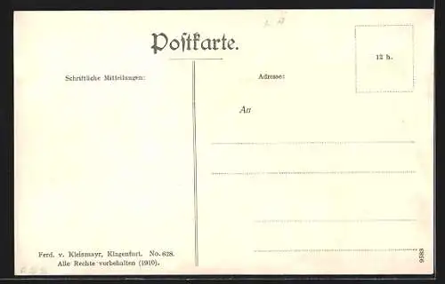 AK Kolbnitz im Mölltale, Ortsansicht mit Danielsberg