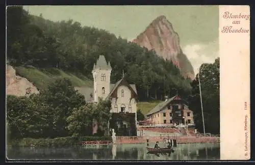 AK St. Lorenz, Plomberg am Mondsee, Ortspartie