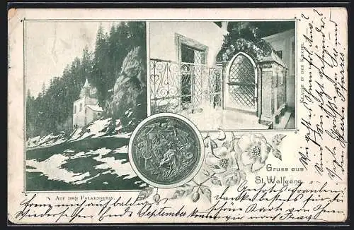 AK St. Wolfgang, Klause in der Kirche, Auf dem Falkenstein