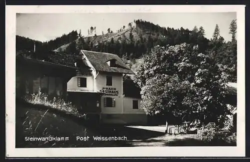 AK Furth an der Triesting, Gasthaus Joh. Hahn an der Steinwandklamm