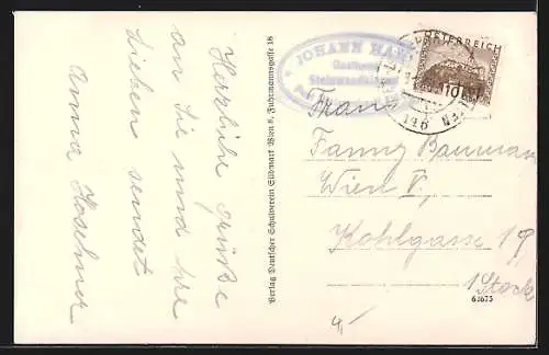 AK Furth an der Triesting, Gasthaus Joh. Hahn an der Steinwandklamm