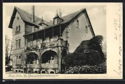 AK Bad Orb i. Sp., Blick auf das Spessartsanatorium