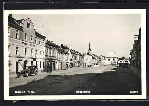AK Gmünd /N.-Oe., Hotel Weber am Hauptplatz