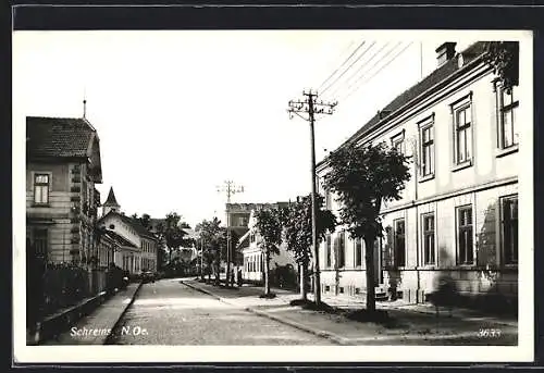AK Schrems /N.-Oe., Josef Widystrasse im Sonnenschein