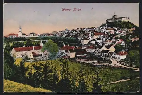 AK Weitra /N.-Oe., Teilansicht mit Schloss