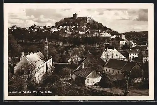 AK Weitra /N.-Oe., Teilansicht mit Schloss