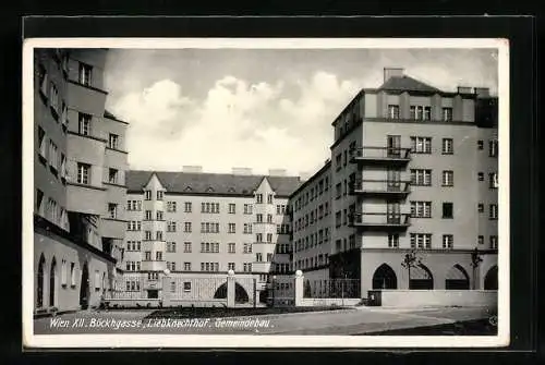 AK Wien, Gemeindebau, Böckhgasse, Liebknechthof