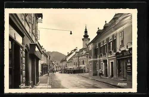 AK Trofaiach, Bäckerei, Kaffeehandlung, Strassenansicht