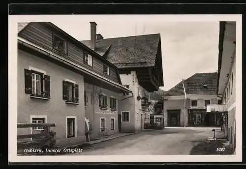 AK Oeblarn, Tschernitz` Gasthaus, Innerer Ortsplatz