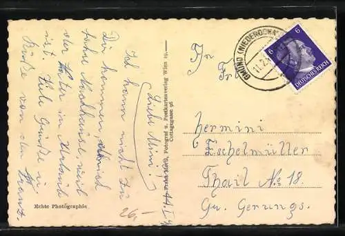 AK Gmünd /N.-Oe., Blick in die strasse am frühen Morgen