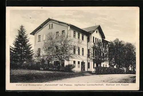 AK Haibach / Passau, Hotel u. Restauration Waldschloss