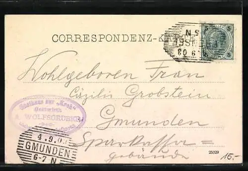 AK Ebensee, Gasthaus zur Kräh