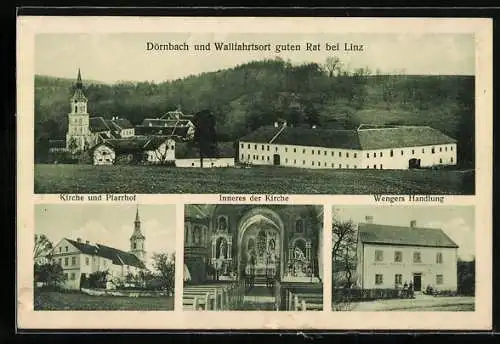 AK Dörnbach, Guten Rat, Kiche und Pfarrhof, Wengers Handlung